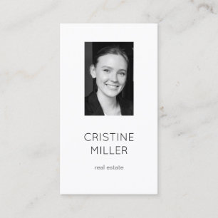 Elegant and simple photo business card