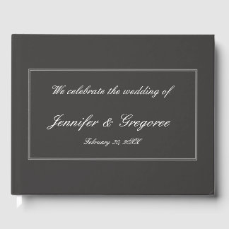 Elegant and Simple Wedding/Marriage Guestbook