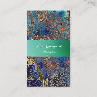Elegant and stylish blue business card for adult g