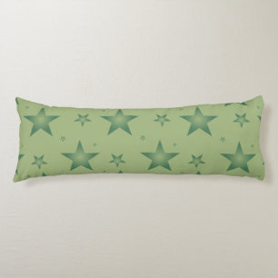Elegant and Stylish Olive Stars on Sage Green Body Cushion