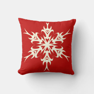 Elegant and Stylish Snowflake Christmas Cushion