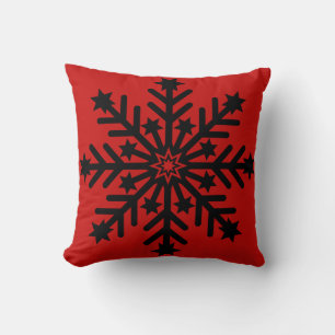 Elegant and Stylish White Snowflake Christmas Cushion