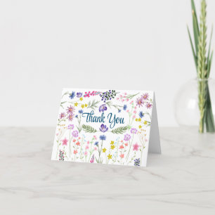 Elegant and Sweet Floral Thank You Card