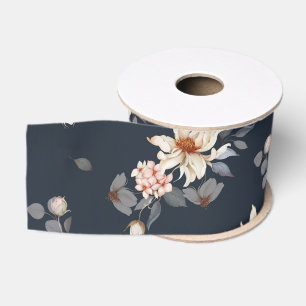 Elegant and Timeless Floral Grosgrain Ribbon