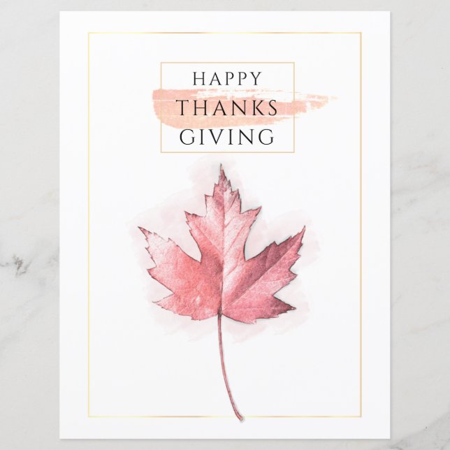 Elegant and Trendy Thanksgiving (Front)