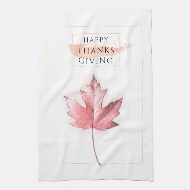 Elegant and Trendy Thanksgiving Tea Towel (Vertical)