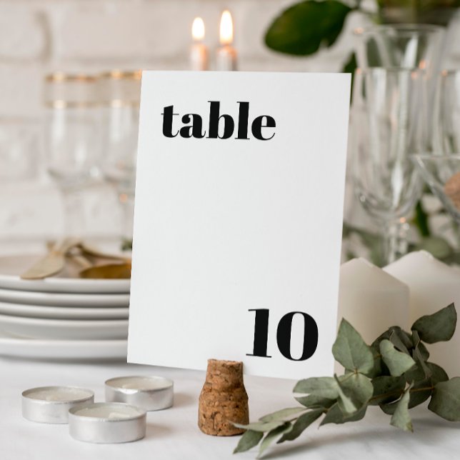 Elegant and Trendy Wedding Table Number (Creator Uploaded)