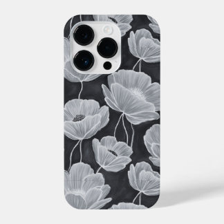 Elegant and Whimsical Poppies iPhone 14 Pro Case