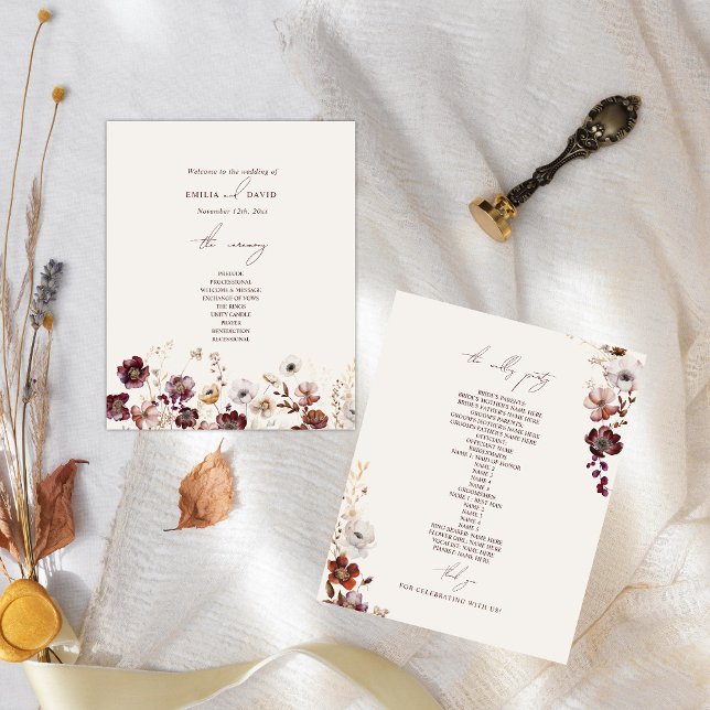 Elegant Anemone Burgundy Wedding (Creator Uploaded)