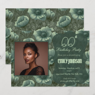 Elegant Anemones 10Th Birthday Gift For Teen Invitation
