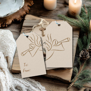 Elegant Angel Rectangular Gift Tag