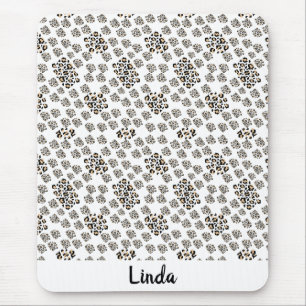 elegant animal print mouse mat