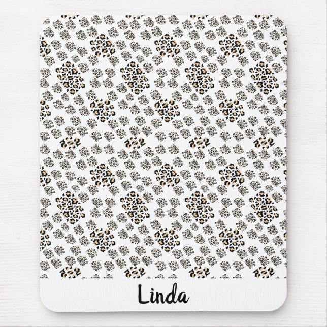 elegant animal print mouse mat (Front)