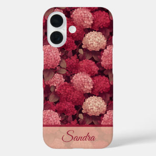 Elegant Anniversary Gift Hydrangeas Flower Name iPhone 16 Case