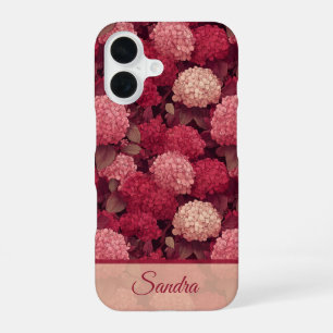 Elegant Anniversary Gift Hydrangeas Flower Name iPhone 16 Case