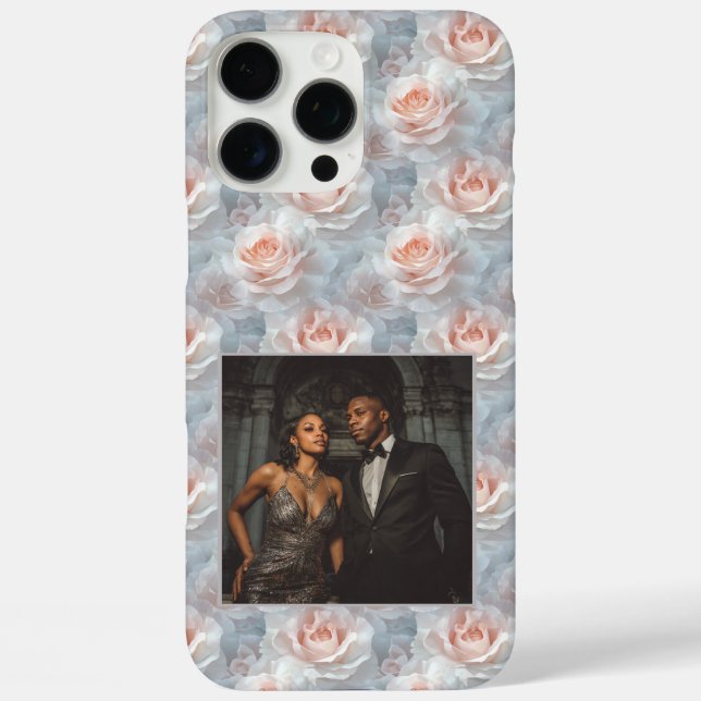 Elegant Anniversary Keepsake Rose Flower Photo  Case-Mate iPhone Case (Back)