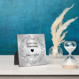 Elegant Anniversary Ornament  Plaque