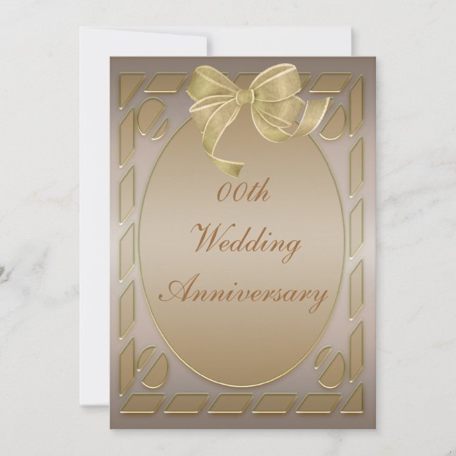 Elegant Anniversary Party Invitation (Front)