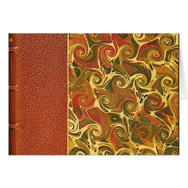 Elegant Antique Book, Ornate Swirl Pattern (Front Horizontal)