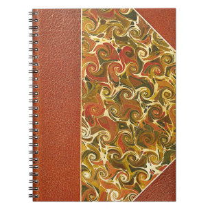 Elegant Antique Book, Ornate Swirl Pattern Notebook