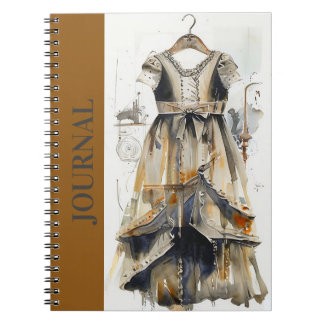 Elegant Antique LBD Little Black Dress Journal