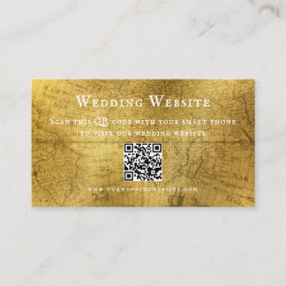 Elegant Antique Look Wedding Enclosure Card