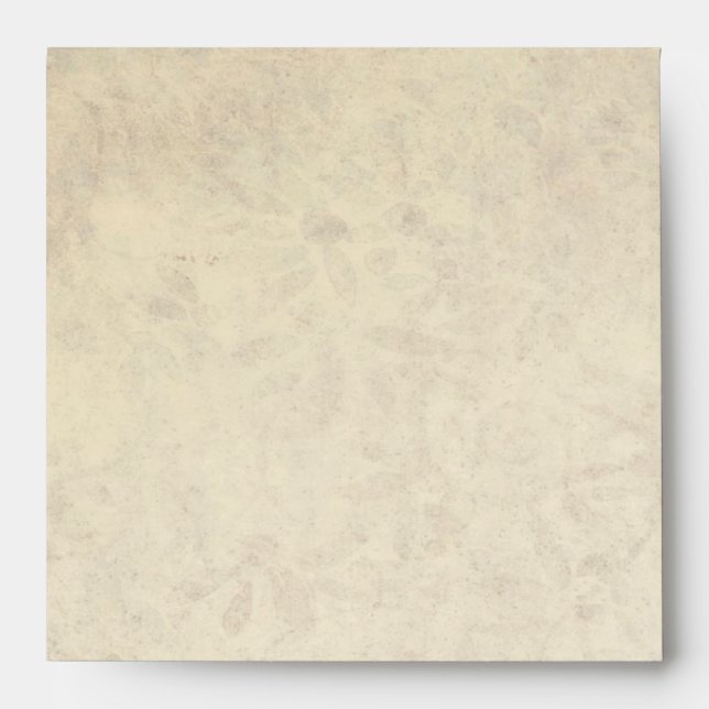 Elegant Antique Look Wedding Envelope (Front)