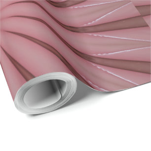 Elegant Antique Pink Kaleidoscope Design Wrapping Paper