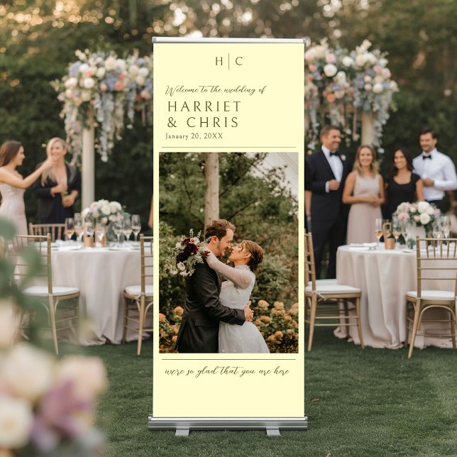 Elegant Antique Style Wedding Welcome Retractable Banner (Creator Uploaded)
