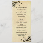 Elegant Antique Swirls Wedding Program Template<br><div class="desc">These elegant antique swirl wedding programs are perfect for any couple planning a romantic vintage marriage. 
 
 These program templates can be personalised for your special occasion and would make the perfect order of service for any wedding,  bridal shower,  engagement party,  birthday party and much,  much more.</div>