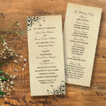 Elegant Antique Swirls Wedding Program Template<br><div class="desc">These elegant antique swirl wedding programs are perfect for any couple planning a romantic vintage marriage. 
 
 These program templates can be personalised for your special occasion and would make the perfect order of service for any wedding,  bridal shower,  engagement party,  birthday party and much,  much more.</div>