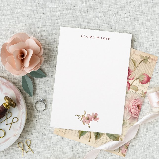 Elegant Antique Vintage French Floral Collage Card (Creator Uploaded)