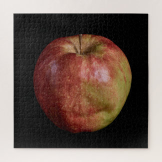Elegant Apple Collection on Black Jigsaw Puzzle