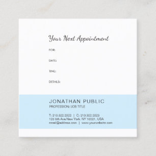 Elegant Appointment Reminder Hospital Doctor Top Card