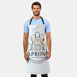 Elegant Apron Logo Badge – “Made with Care"