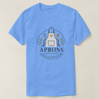 Elegant Apron Logo Badge – “Made with Care" T-Shirt