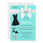 Elegant Aqua Fashion Tiffany Birthday Invitation