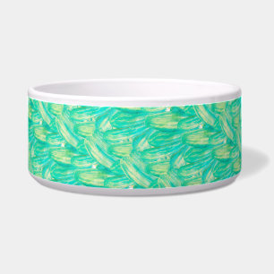 Elegant Aquamarine Watercolor Floral Petal Pet