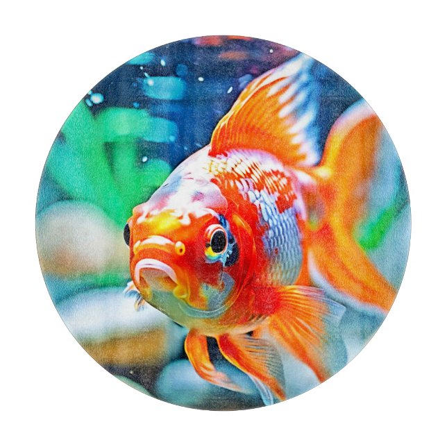 Elegant Aquarium Pet Fish Cutting Board (Front)