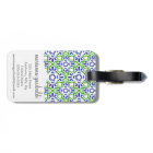 Elegant Arabesque Damask Blue & Green Personalised