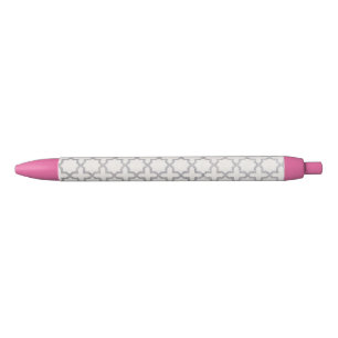 Elegant Arabesque Ornament Black Ink Pen