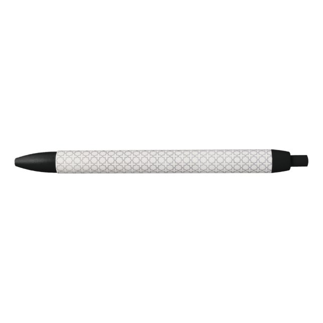 Elegant Arabesque Ornament Black Ink Pen (Front)