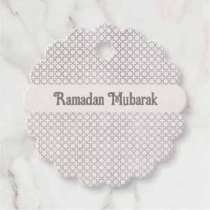 Elegant Arabesque Ornament Favour Tags