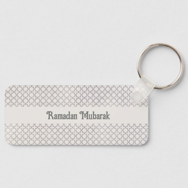 Elegant Arabesque Ornament Key Ring (Front)
