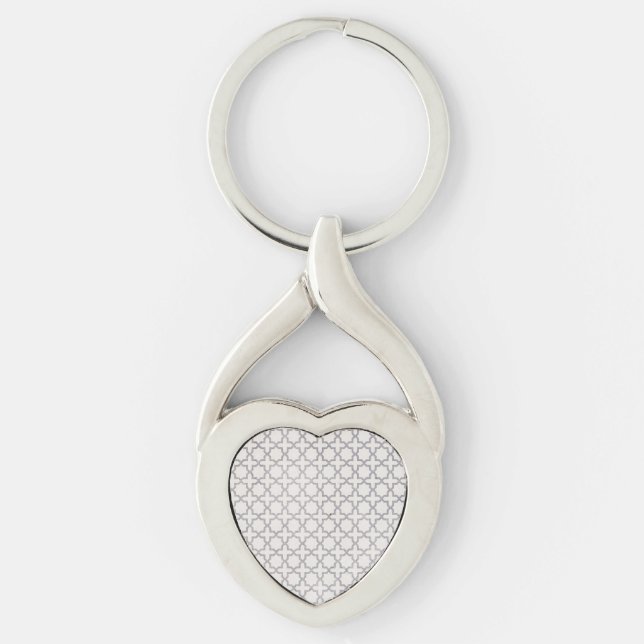 Elegant Arabesque Ornament Key Ring (Front)