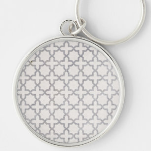 Elegant Arabesque Ornament Key Ring