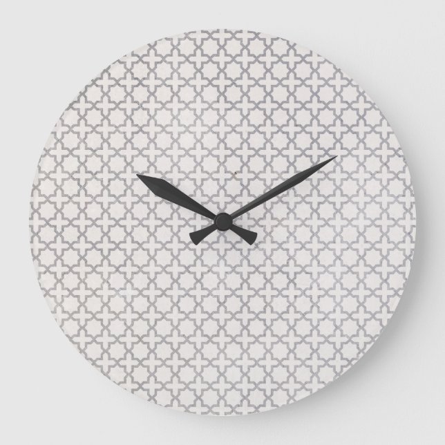 Elegant Arabesque Ornament Large Clock (Front)