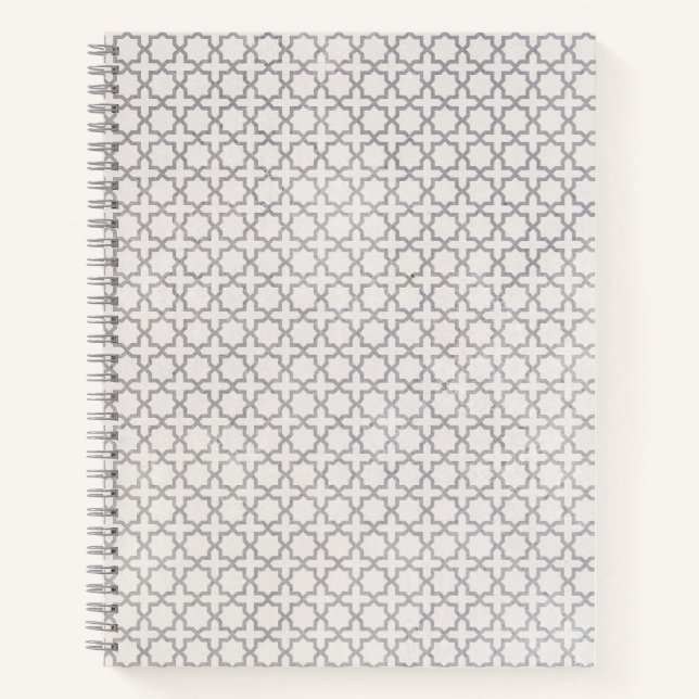 Elegant Arabesque Ornament Notebook (Front)