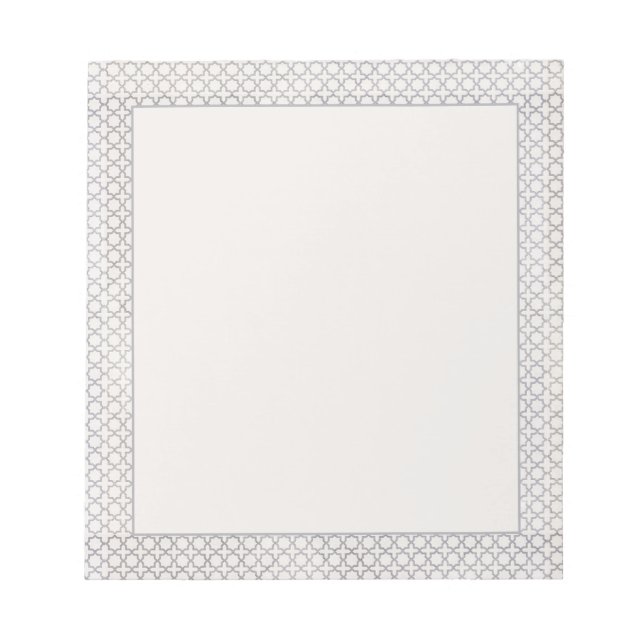 Elegant Arabesque Ornament Notepad (Front)