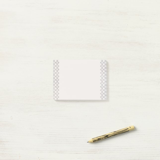 Elegant Arabesque Ornament Post-it Notes (On Desk)